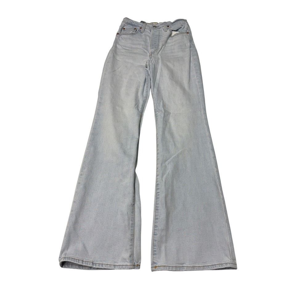 Levis Ribcage Bootcut Jeans Light Wash High Rise Denim Womens W28 L33 36934-0013